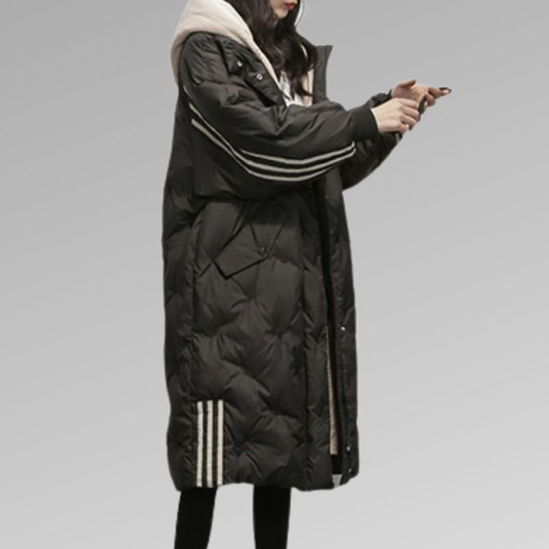 Emma Premium Dames Long Jacket â Ultieme Warmte en Stijl voor het Koude Seizoen!