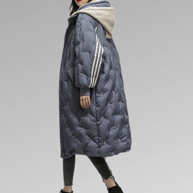 Emma Premium Dames Long Jacket â Ultieme Warmte en Stijl voor het Koude Seizoen!