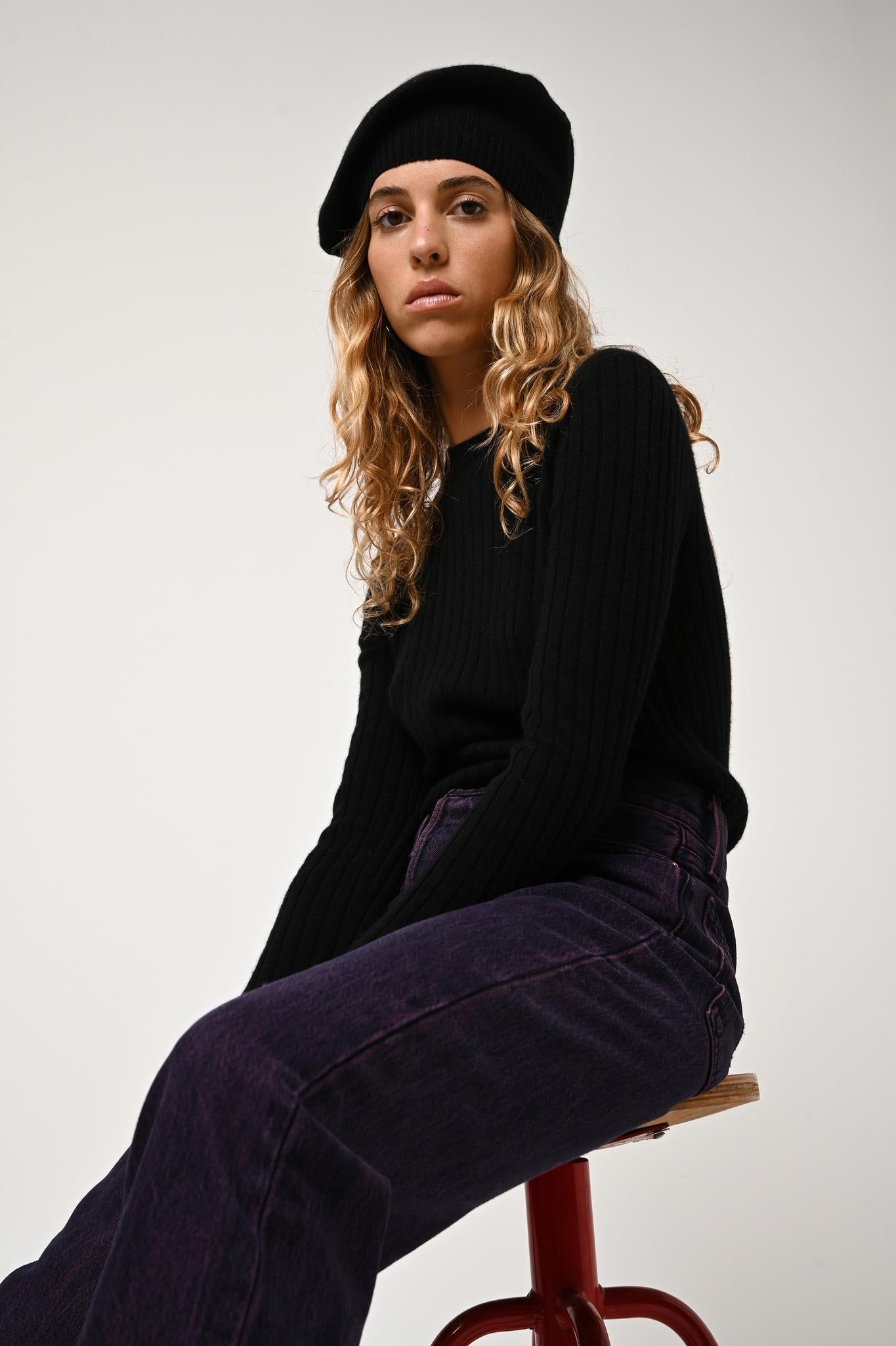 Stijlvolle Trui Met Ronde Hals