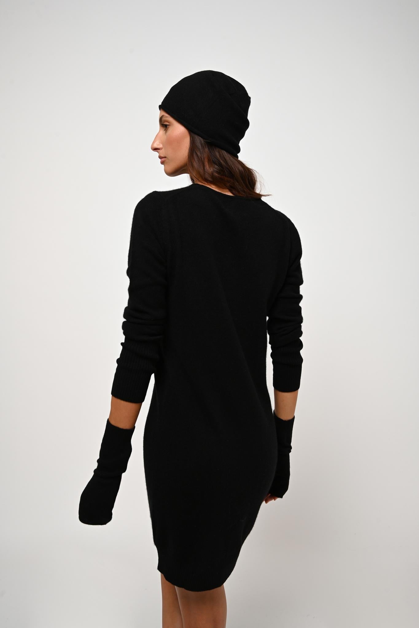 Mini jurk met V-hals