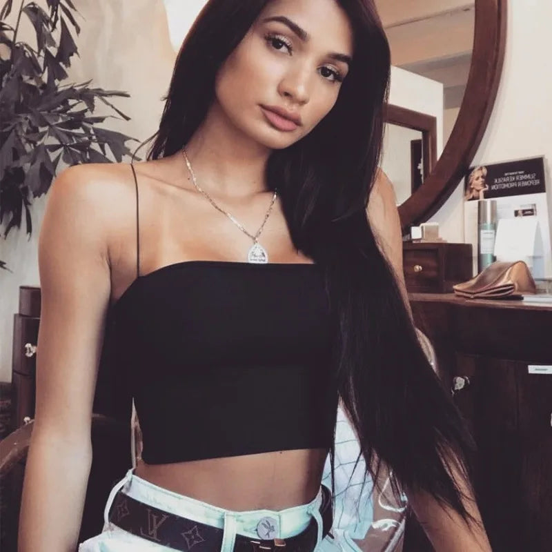 Basis Spaghetti Strap Crop Top