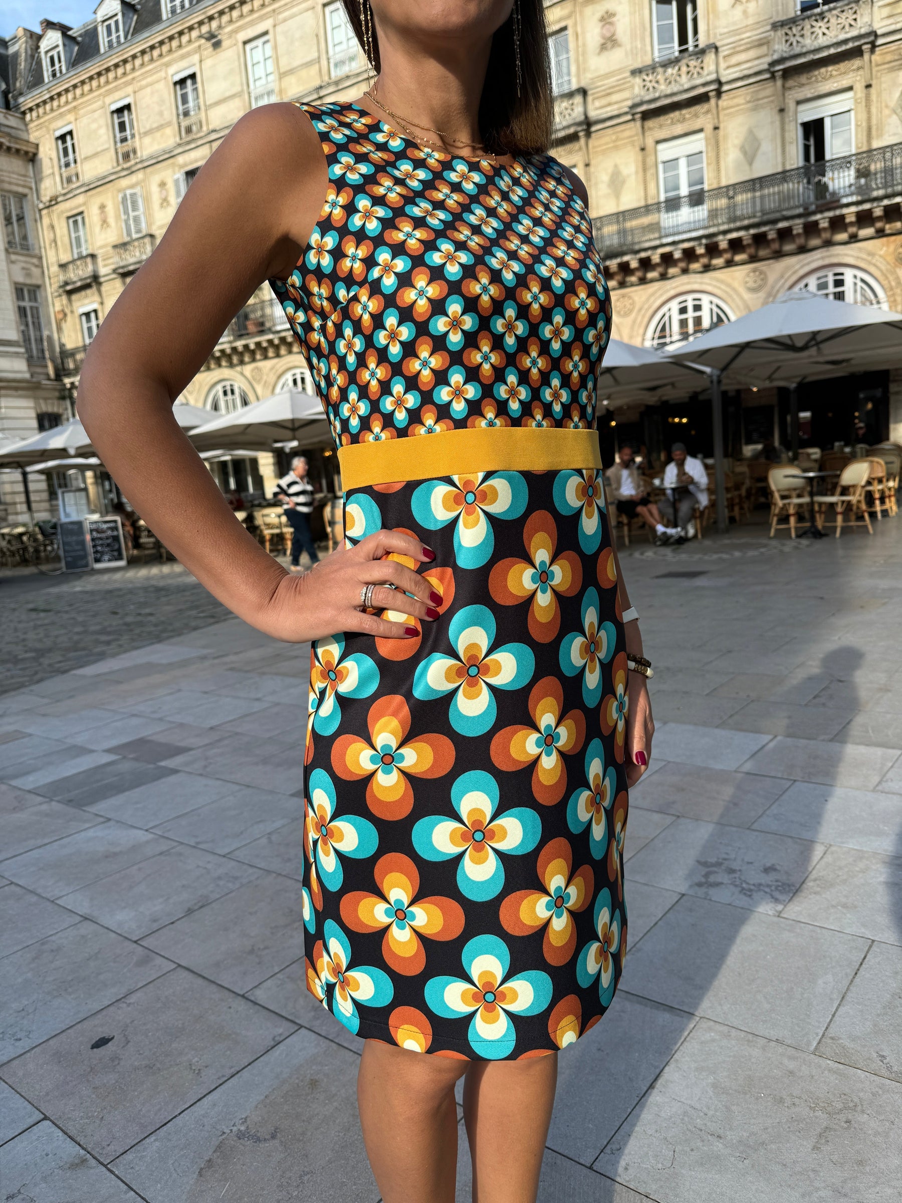 Recht Gesneden Jurk Voor Vrouwen - Vintage Bloemenprint