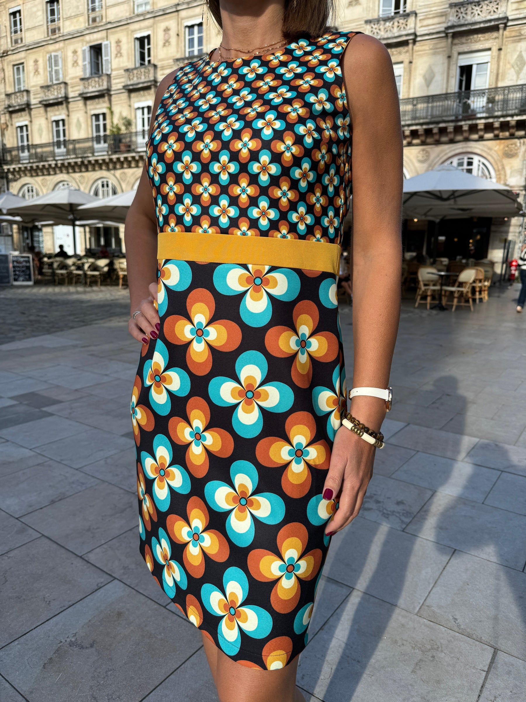 Recht Gesneden Jurk Voor Vrouwen - Vintage Bloemenprint