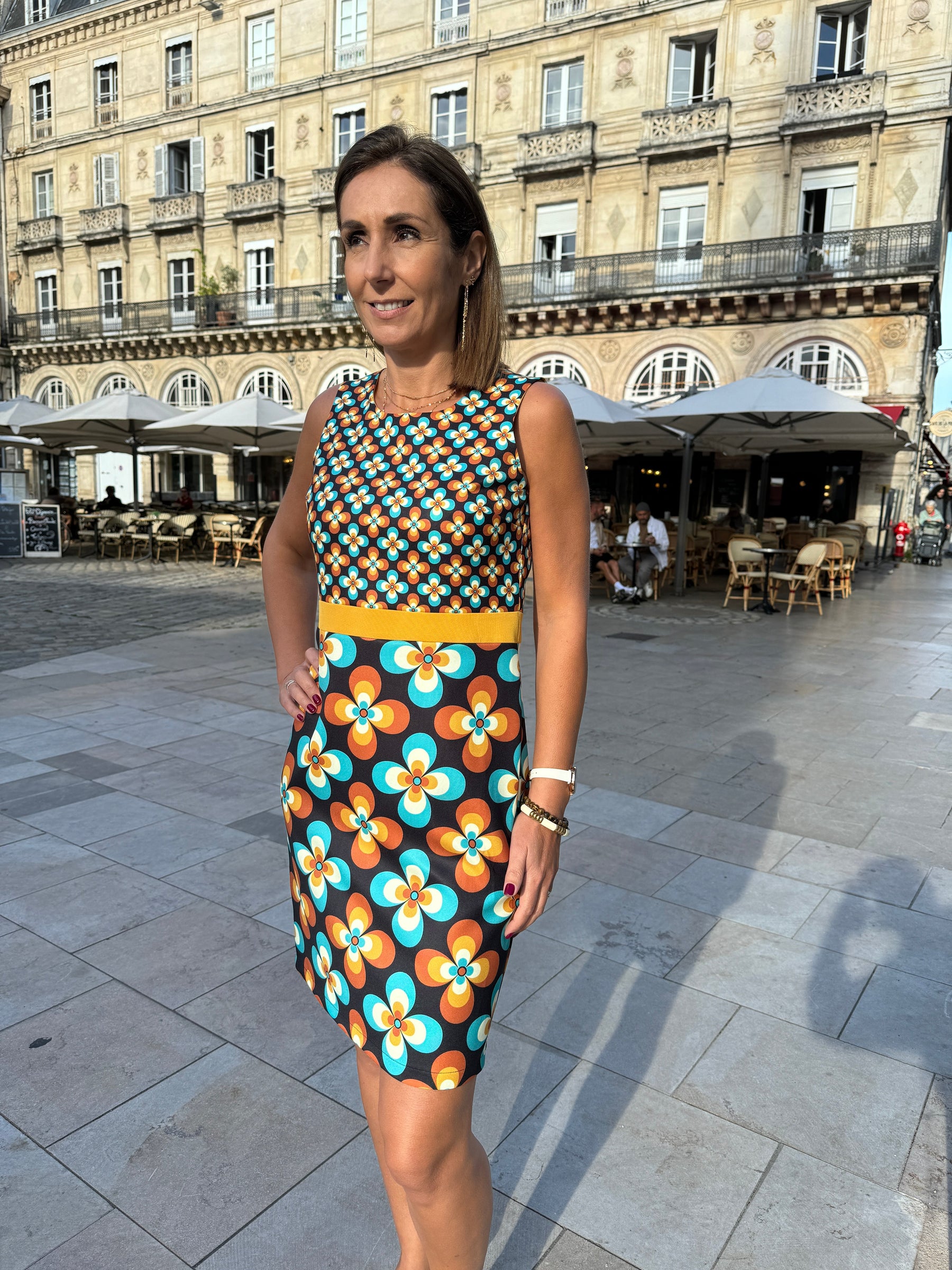 Recht Gesneden Jurk Voor Vrouwen - Vintage Bloemenprint