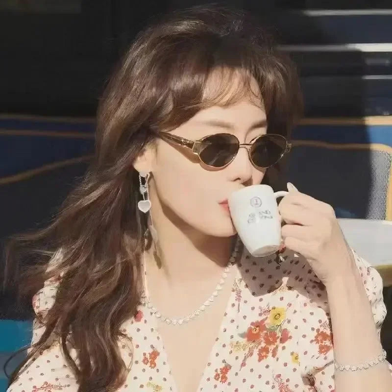 Klassieke Vintage Ovale Zonnebril