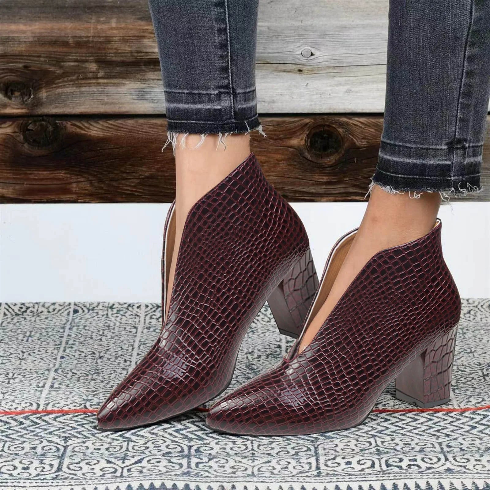 Comfortabele Laarzen Met Hoge Hak