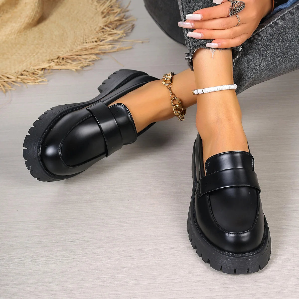 Leren Schoenen Britse Stijl