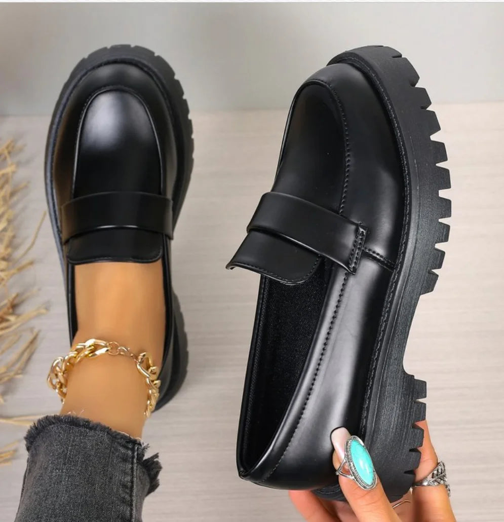 Leren Schoenen Britse Stijl