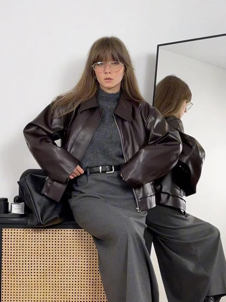 Straat Pu Leren Jassen