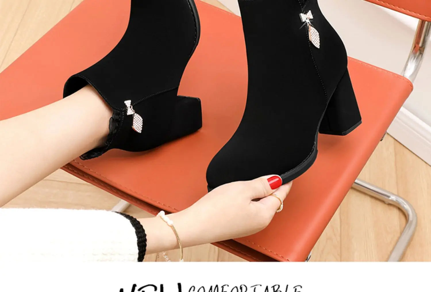 Comfortabele Chelsea Boots Velvet