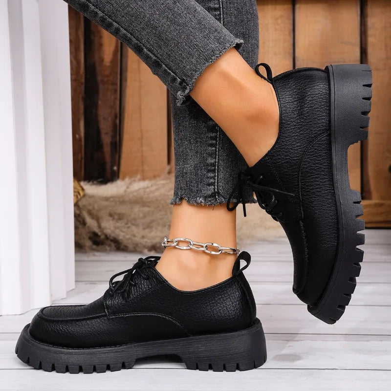 Plus Size Lederen Schoenen