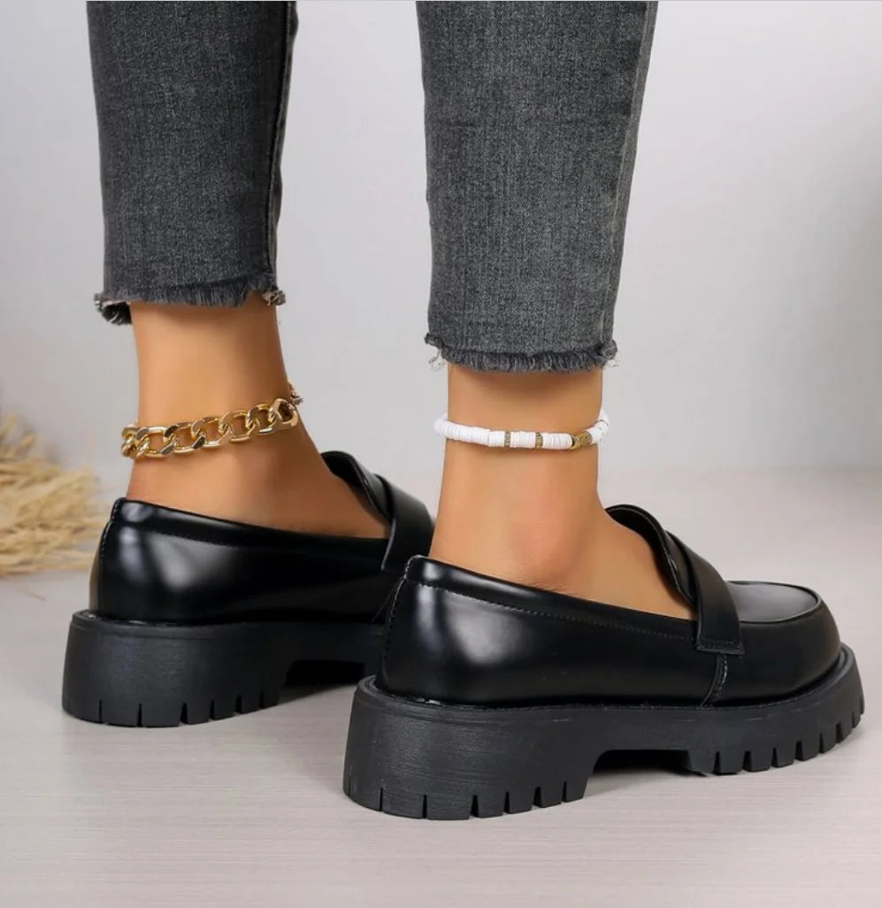 Leren Schoenen Britse Stijl