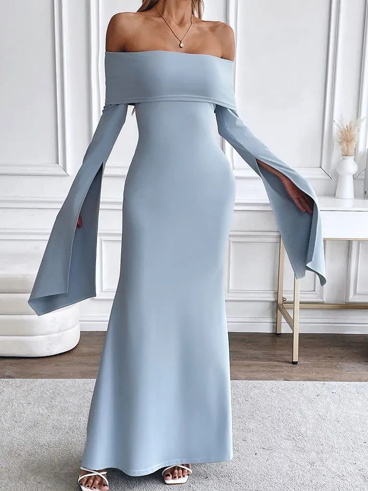 Comfortabel Strapless Maxi Jurk
