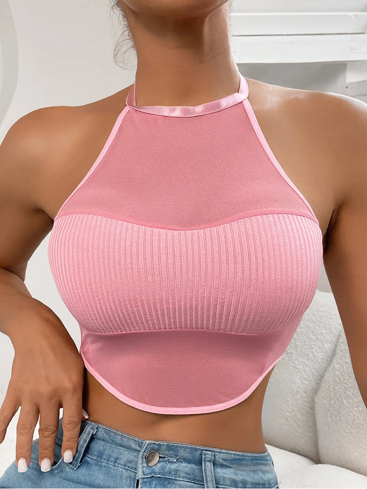 Vrouwen Sexy Geribbelde Tank Top