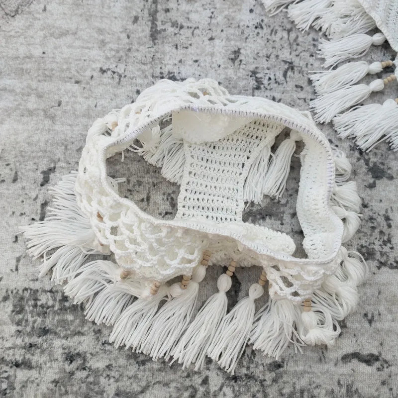 Gehaakte Bikini Set met Kwastjes