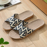 Linnen Comfortabele Pantoffels Zomer