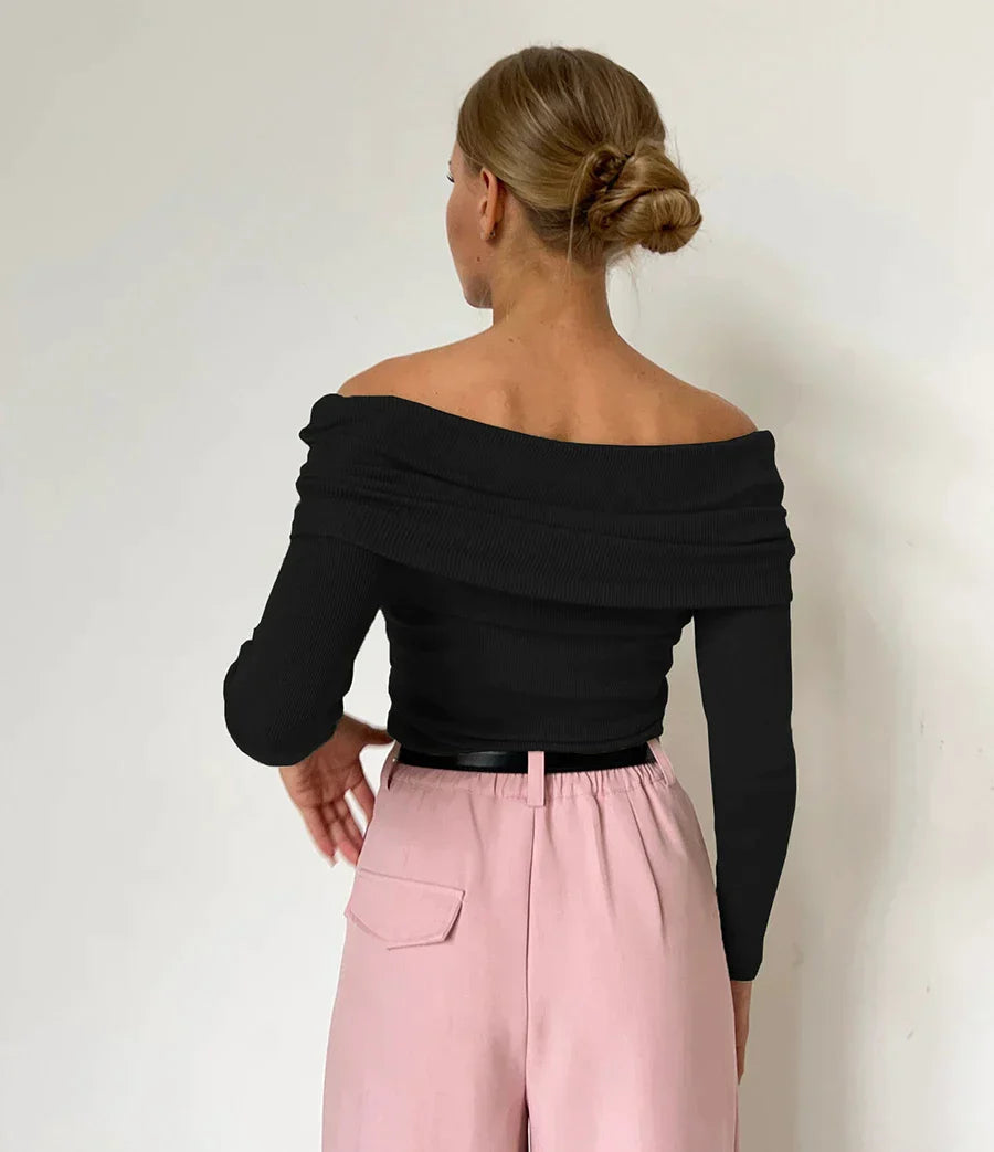 Stijlvolle Off-shoulder Trui