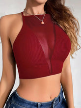 Mesh Kris-kruis Crop Top