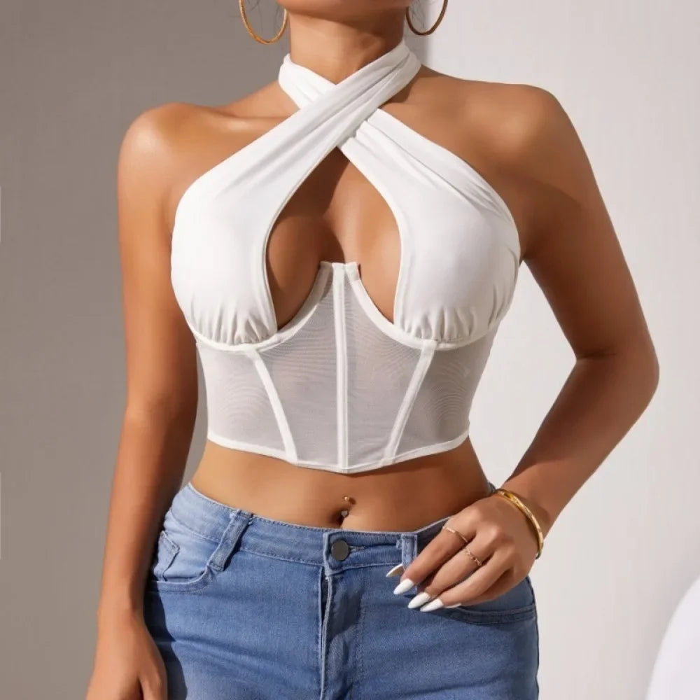 Sexy Kruis Halter Topje