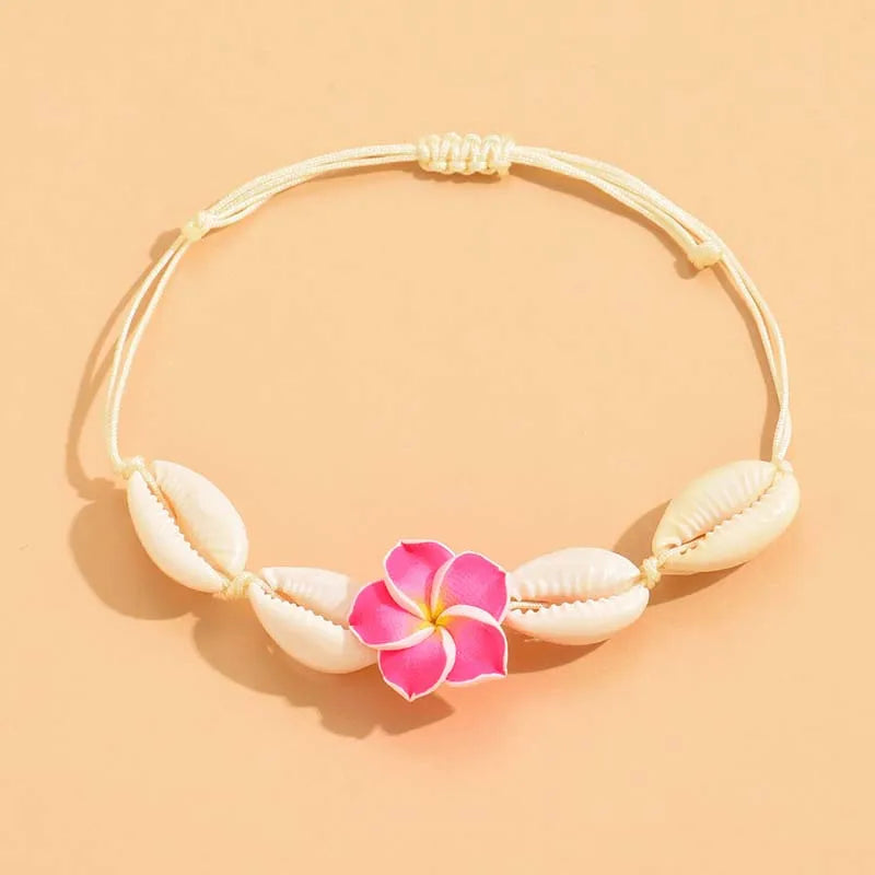 Bohemian Bloemen Enkelbandje