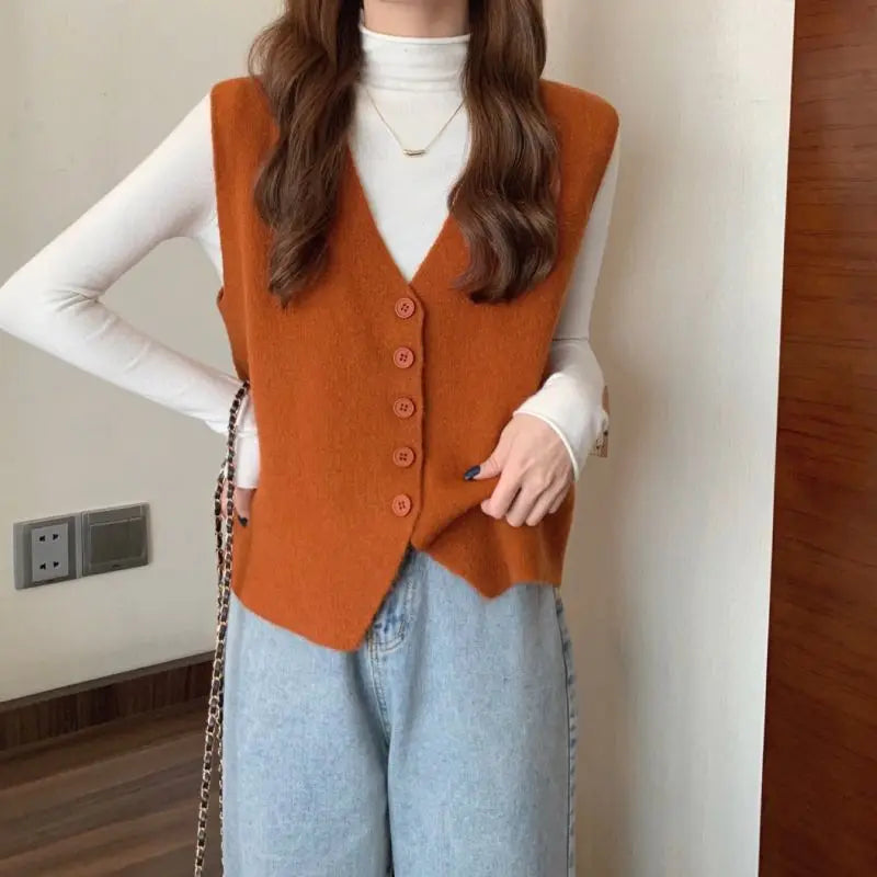 V-Neck Dames Trui Vest