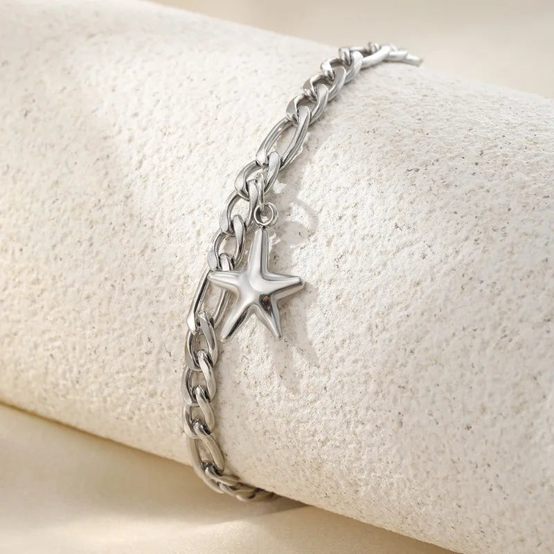 Roestvrijstalen Dames Enkelband