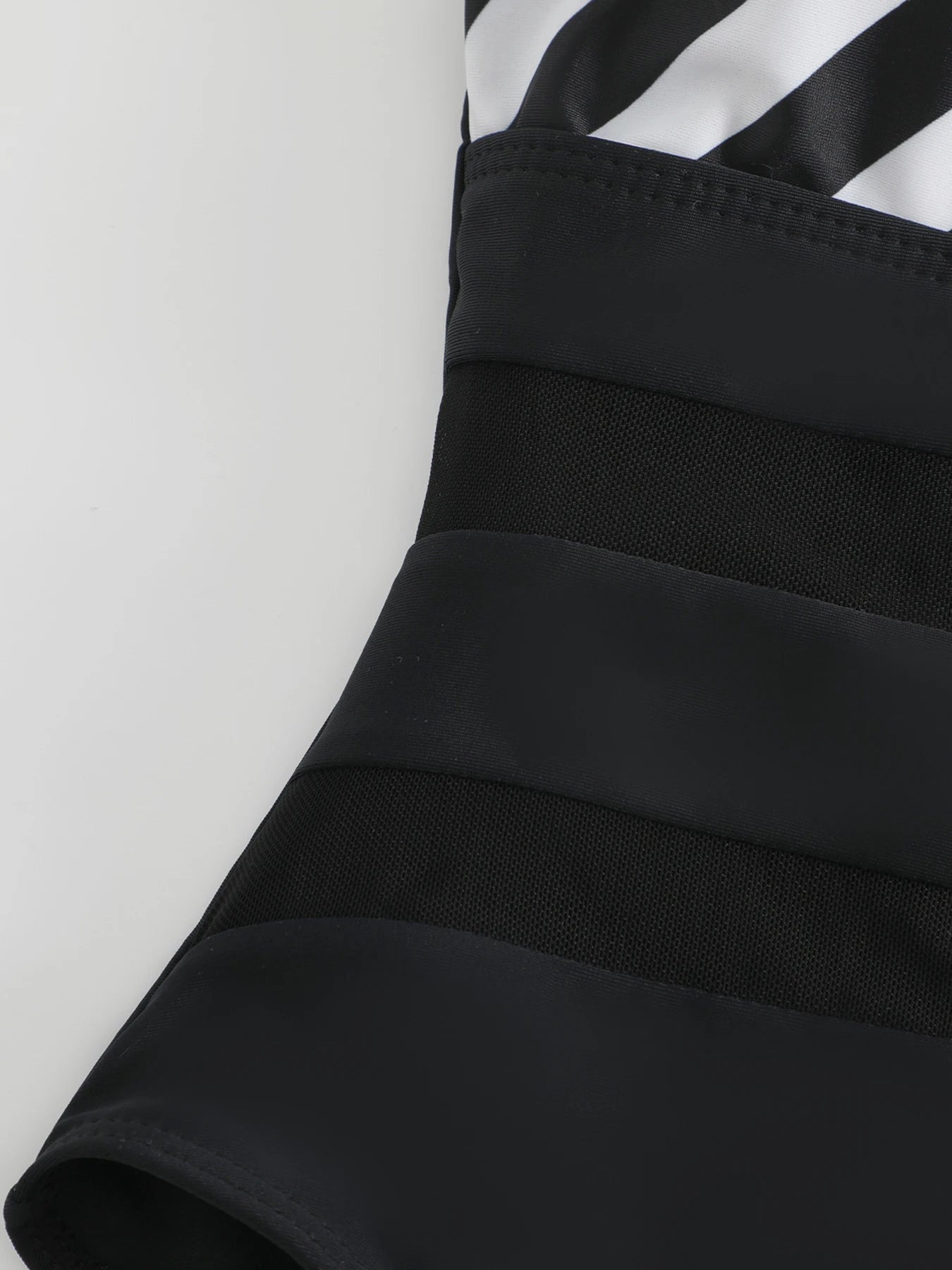 Gestreept Plus Size Zwempak