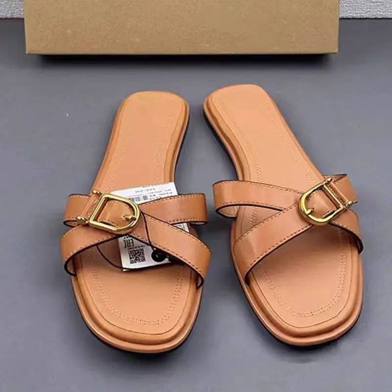 Comfortabele Leren Sandalen