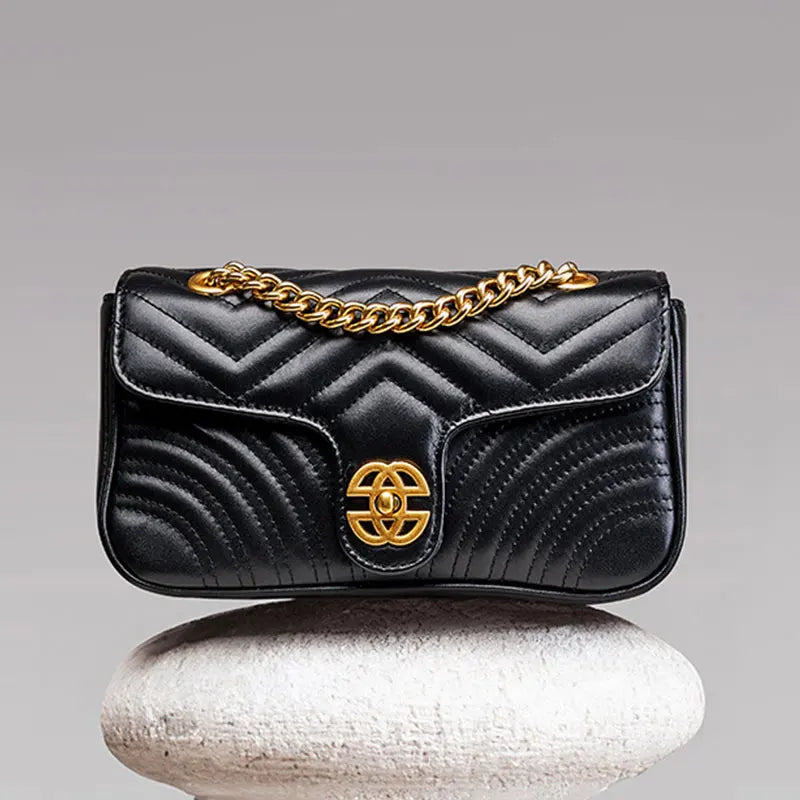 Luxe Ontwerper Leren Schoudertas