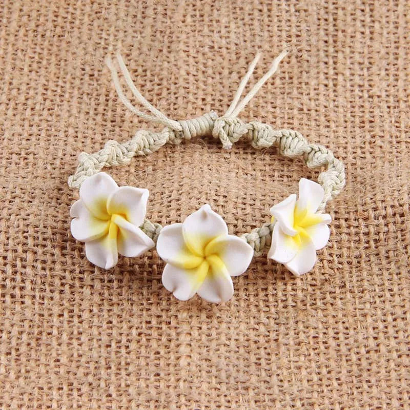 Bohemian Bloemen Enkelbandje