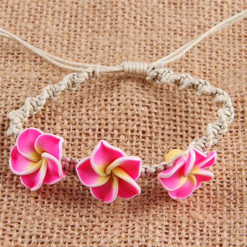 Bohemian Bloemen Enkelbandje