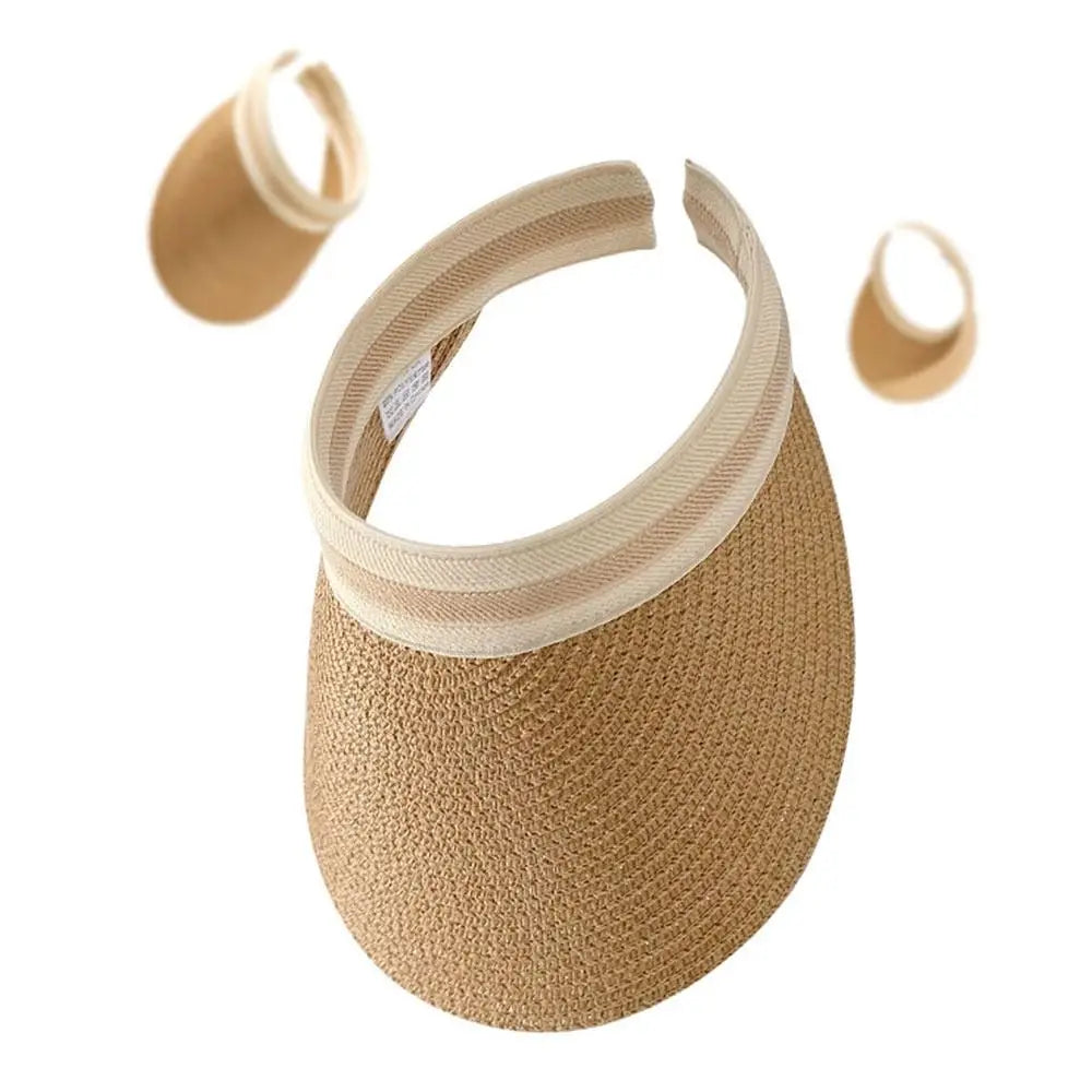 Zonnevizier Strooien Hoed