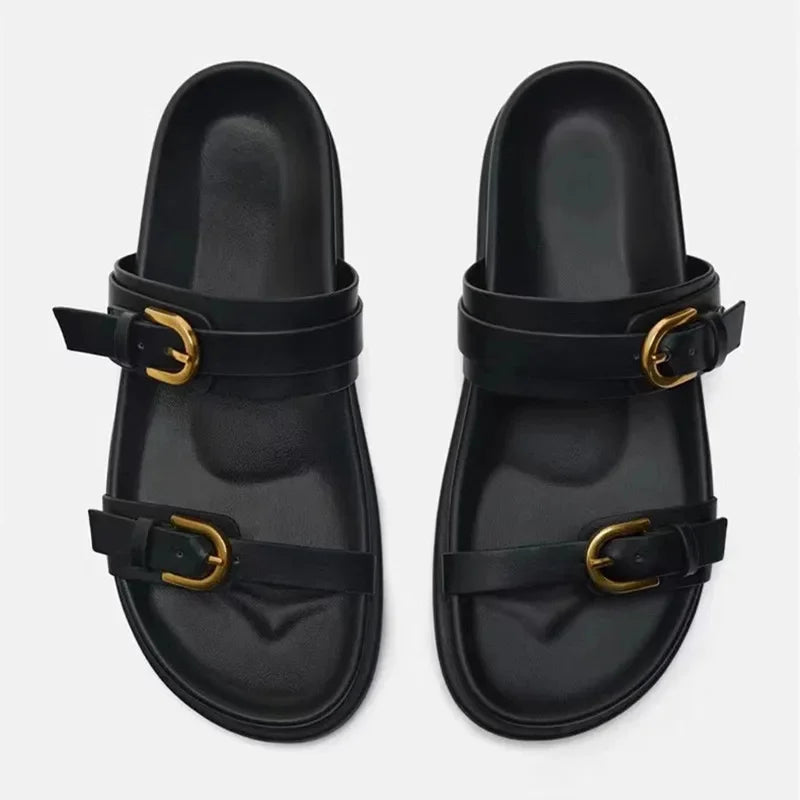 Comfortabele Leren Pantoffels