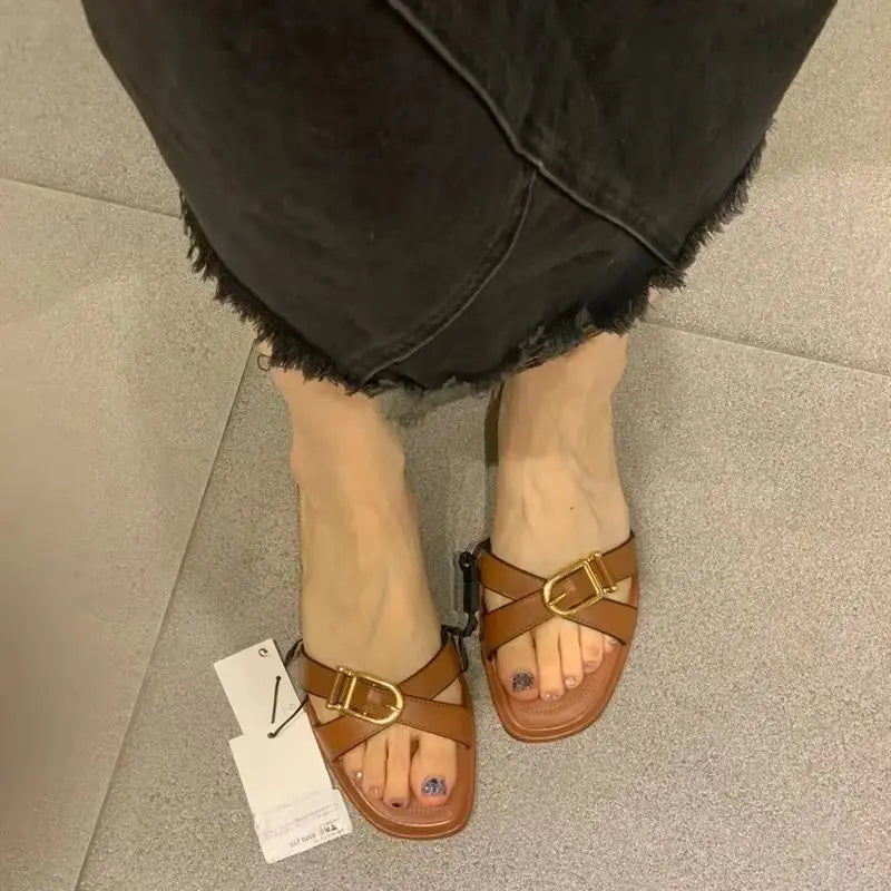 Comfortabele Leren Sandalen