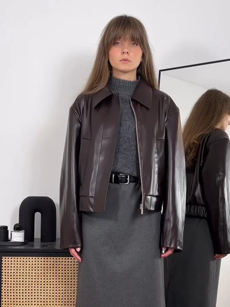 Straat Pu Leren Jassen