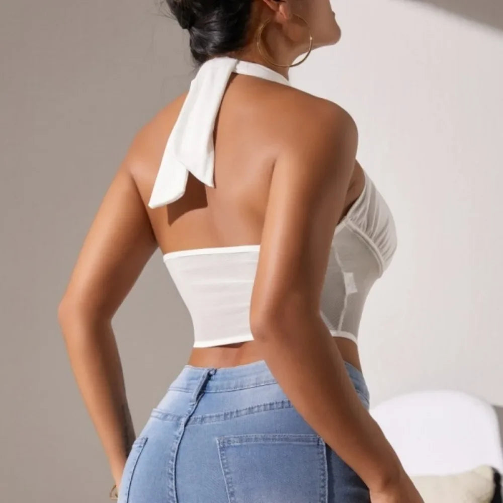 Sexy Kruis Halter Topje