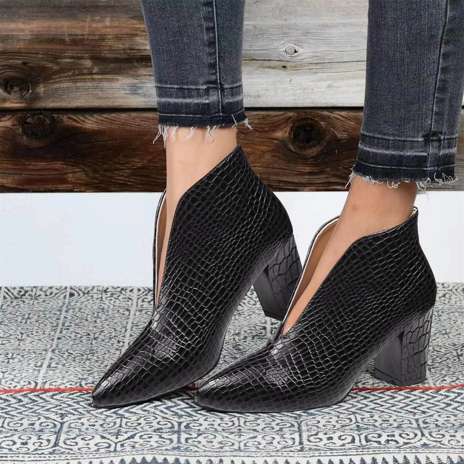 Comfortabele Laarzen Met Hoge Hak