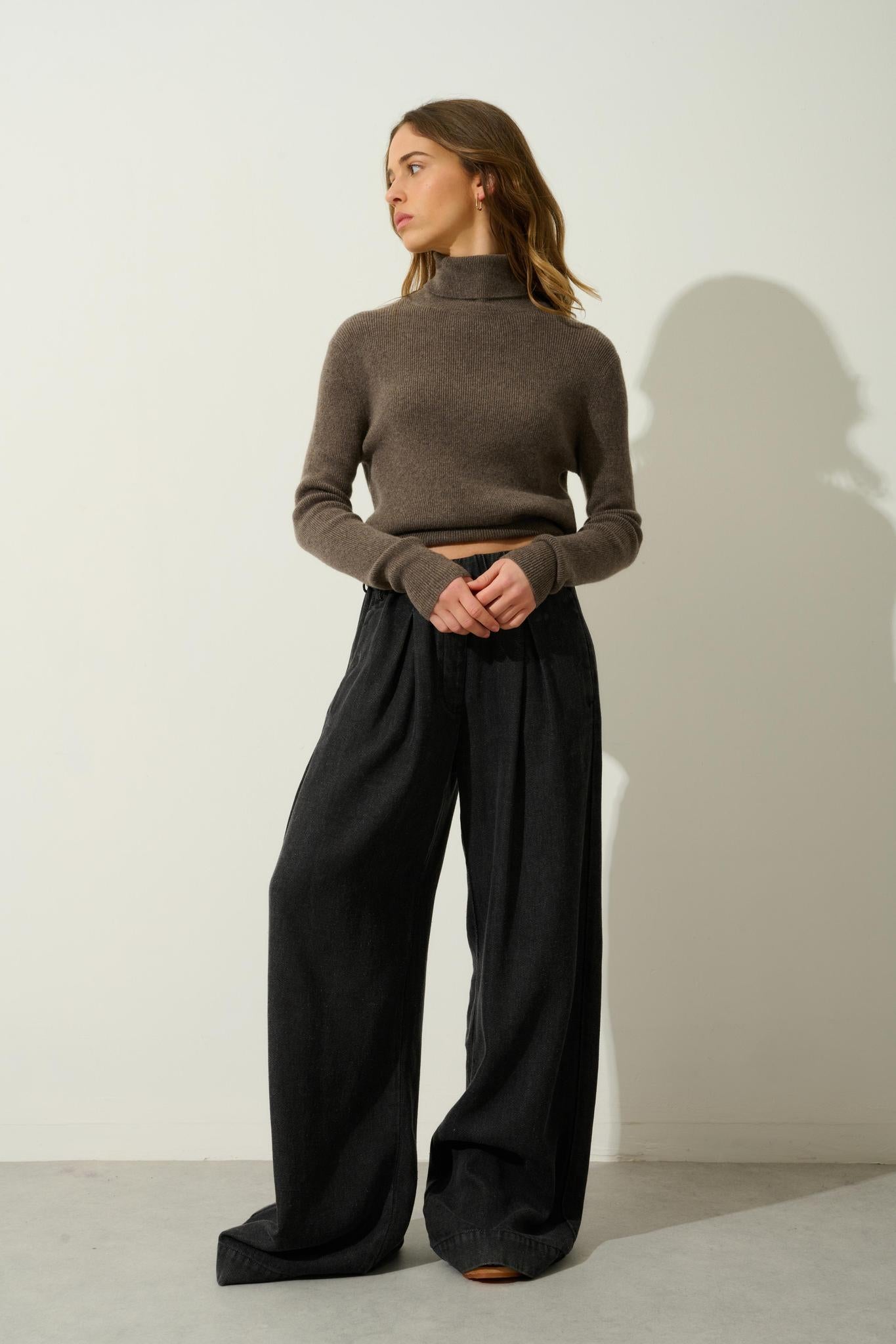 Comfortabele Jurk Met Hoge Hals