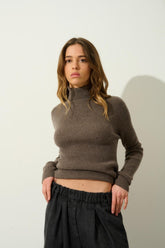 Comfortabele Jurk Met Hoge Hals