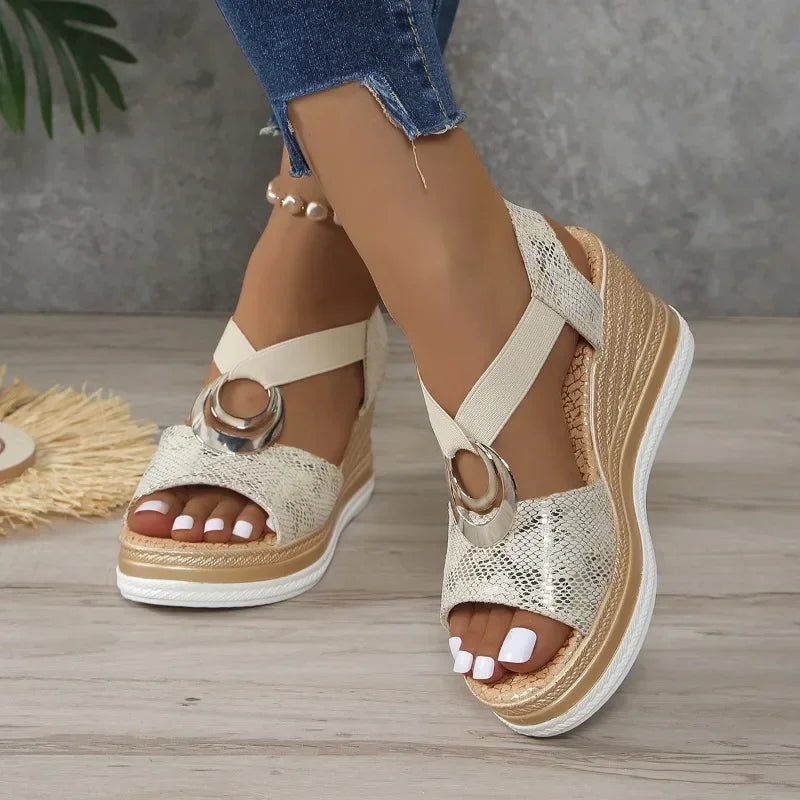 Comfortabele Sleehak Sandalen