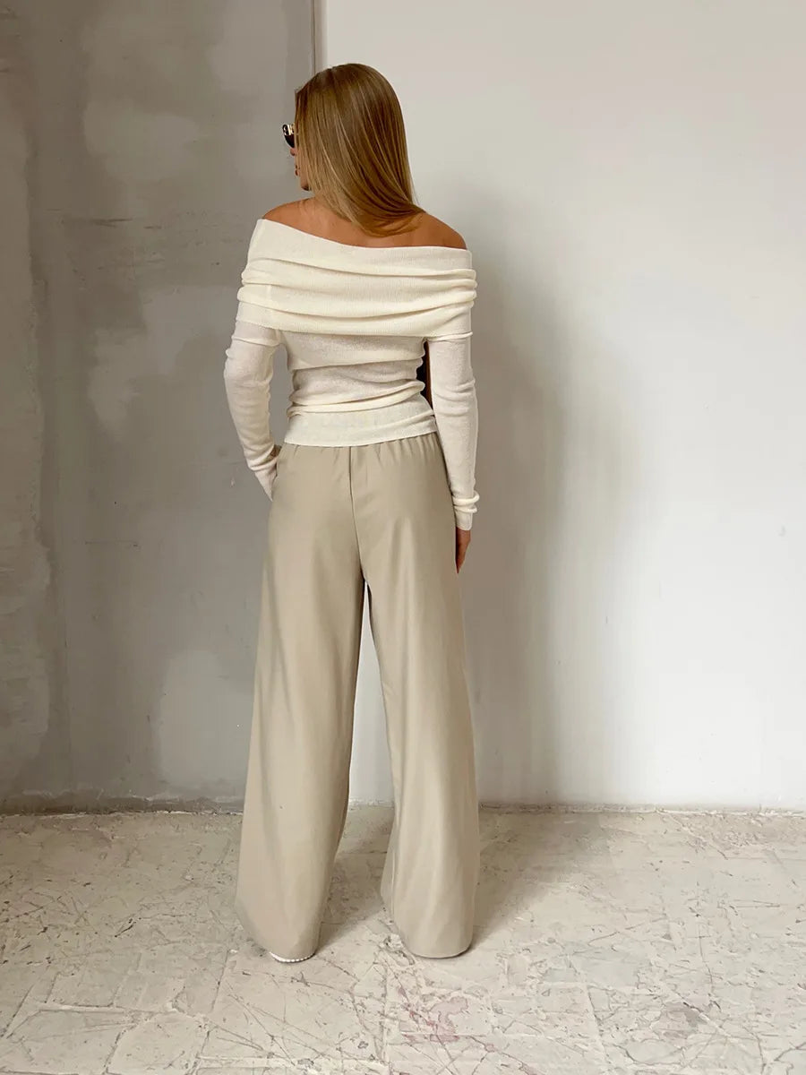 Stijlvolle Off-shoulder Trui