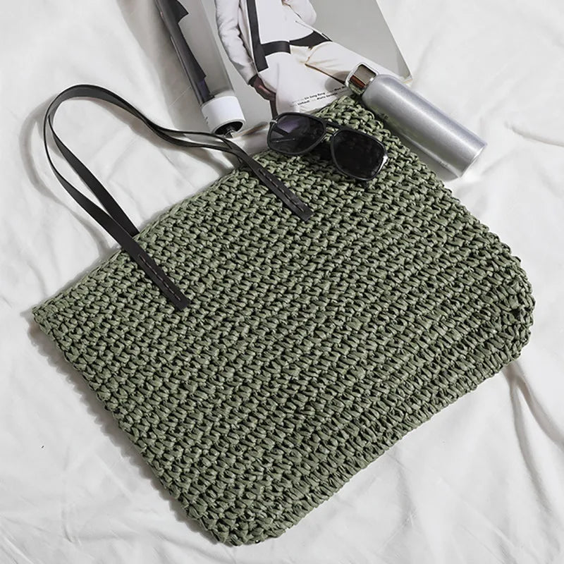 Grote Boho Stro Tas
