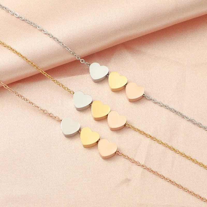 Drie Kleuren Hart Ketting