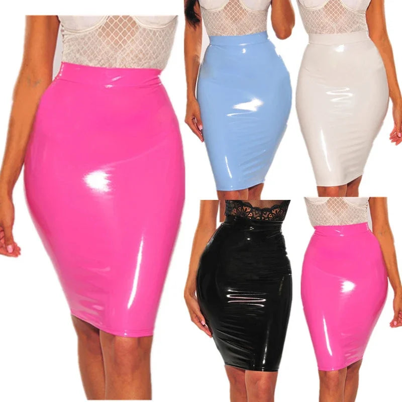 Bodycon Rok Van PU Leer