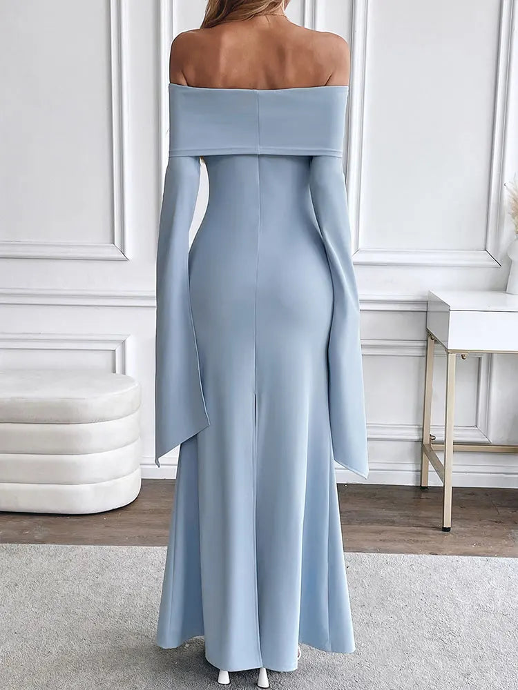 Comfortabel Strapless Maxi Jurk