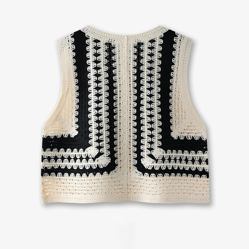 Bohemian Crochet Vest voor Dames