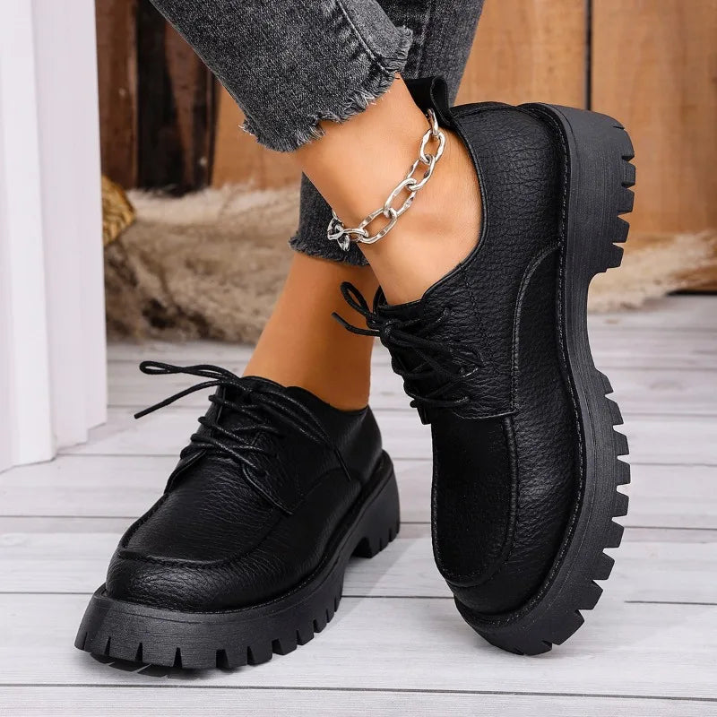 Plus Size Lederen Schoenen
