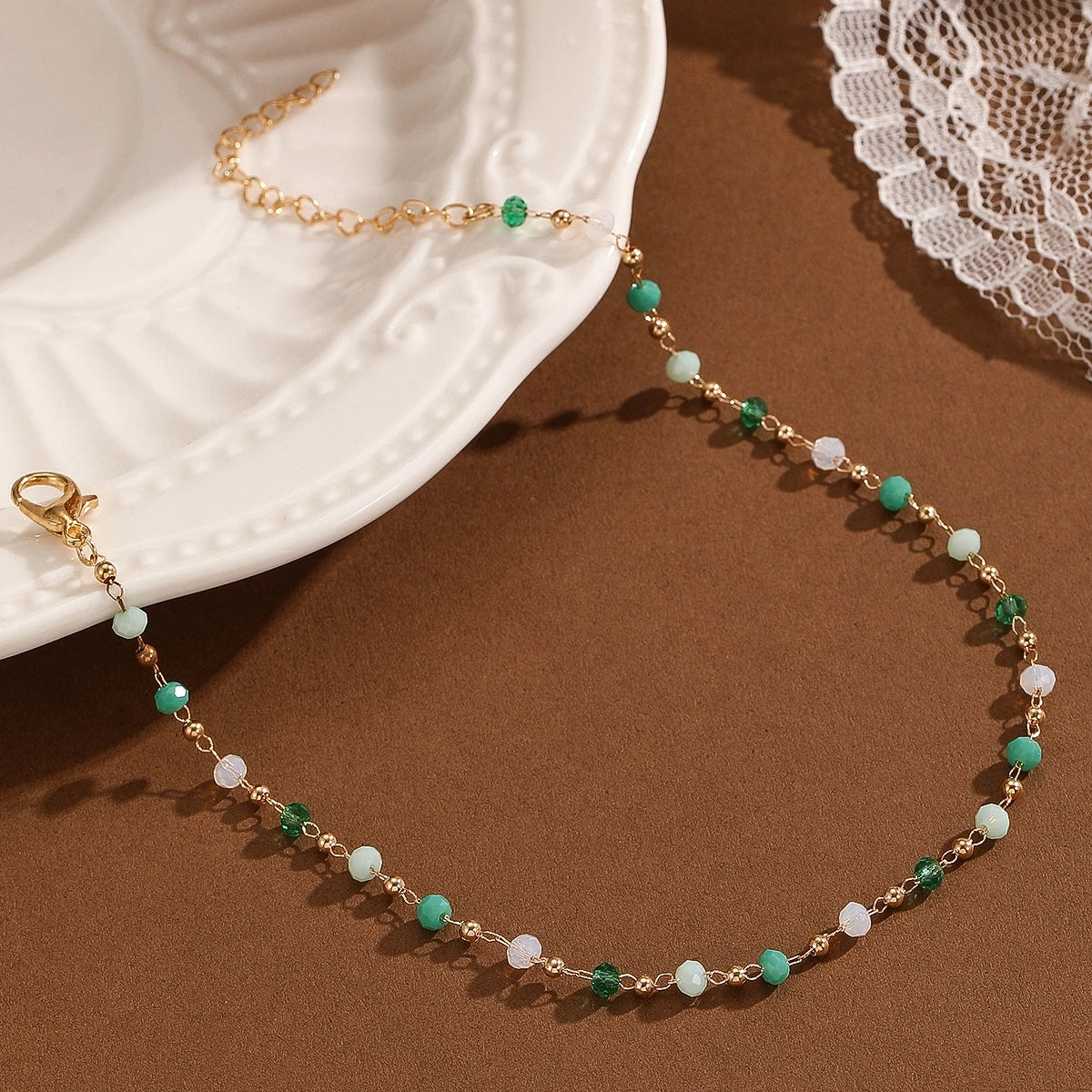 Bohemian Dames Enkelbandje