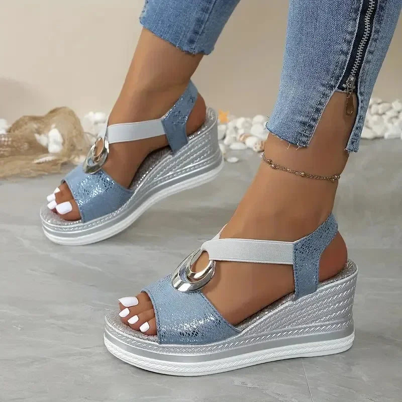 Comfortabele Sleehak Sandalen