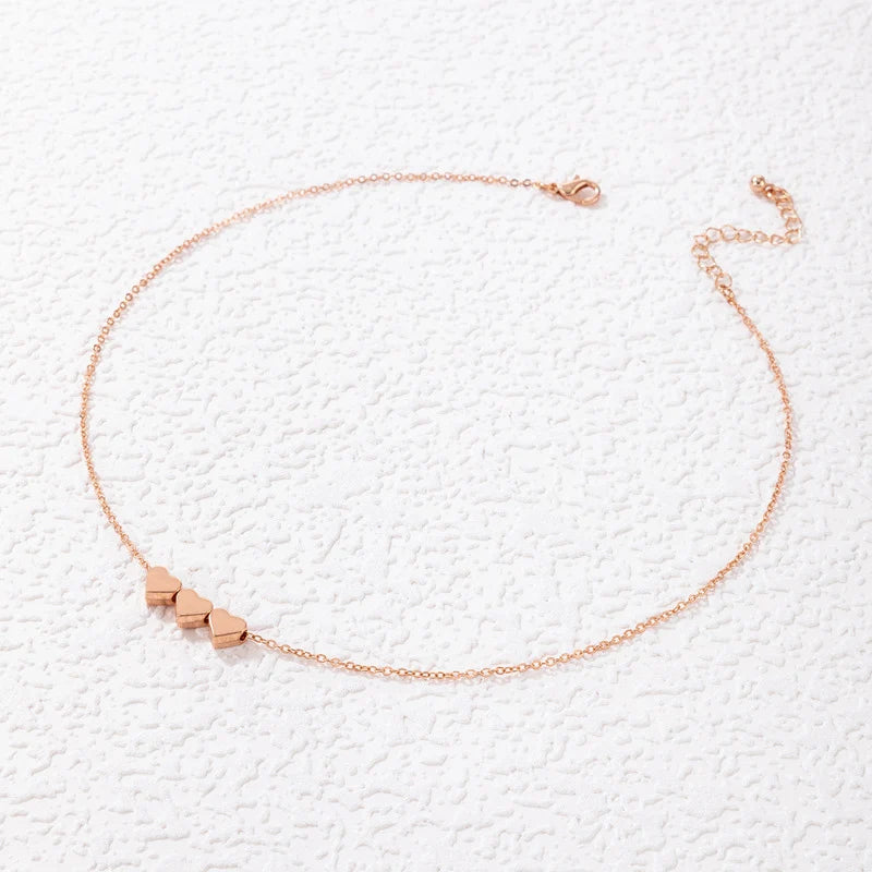 Drie Kleuren Hart Ketting